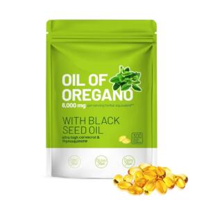 300粒牛至油和黑籽油软胶囊Oil of Oregano with Black Seed
