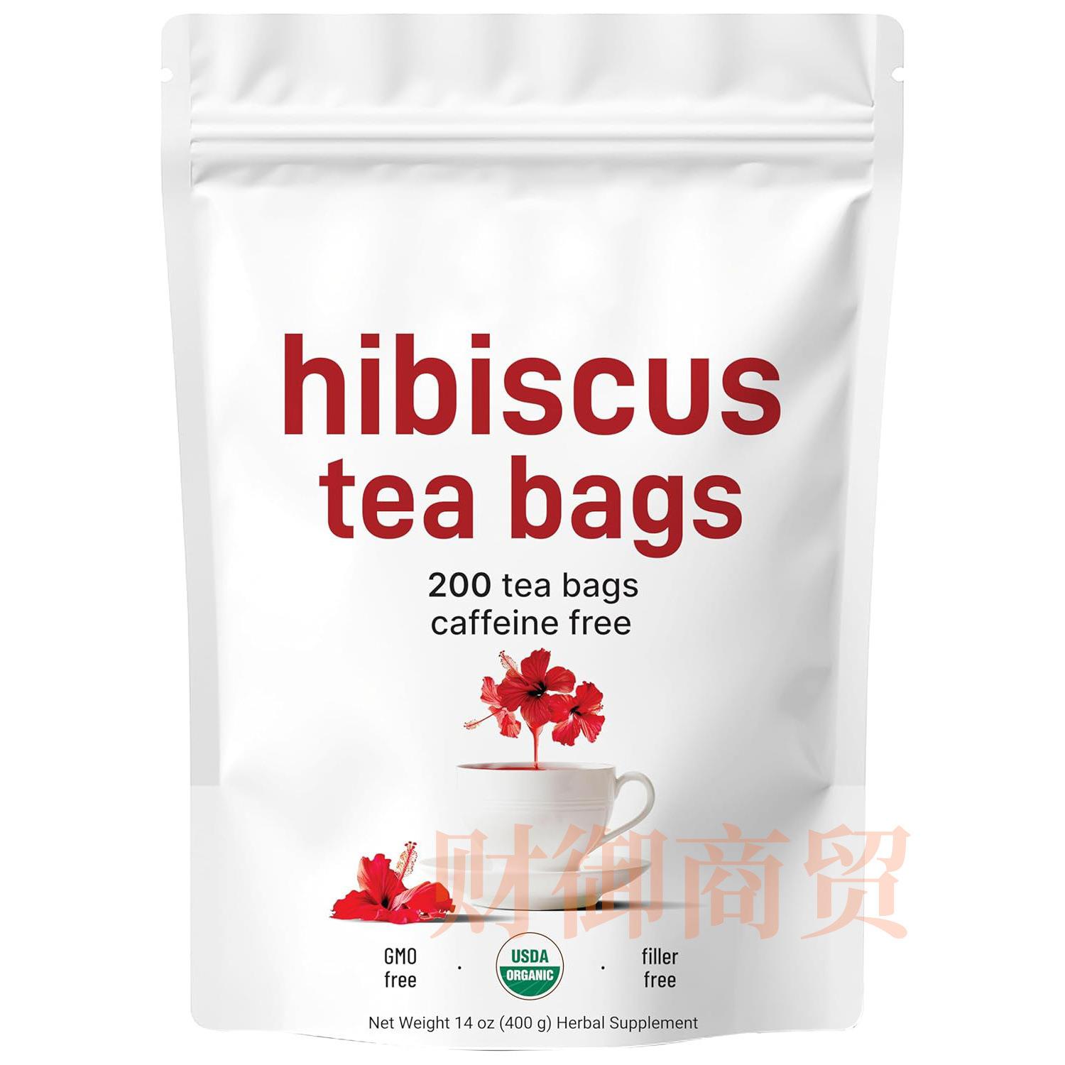 hibiscus tea bags木槿茶包2g*200袋 天然木槿花草本茶洛神花样品