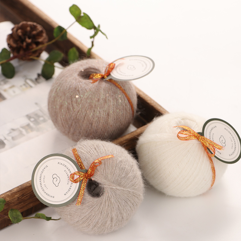 仙女家微光马海毛毛线软糯海马毛线团围巾diy手工编织钩织毛衣线