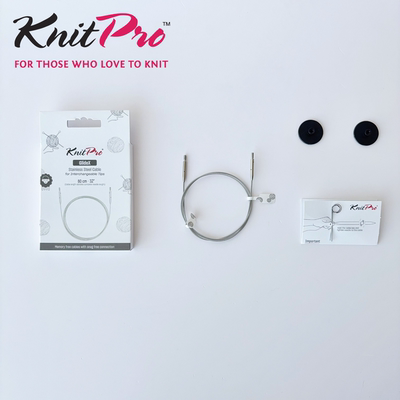 knitpro金属固定针绳棒针环形针毛衣针毛线针手工编织针工具全套