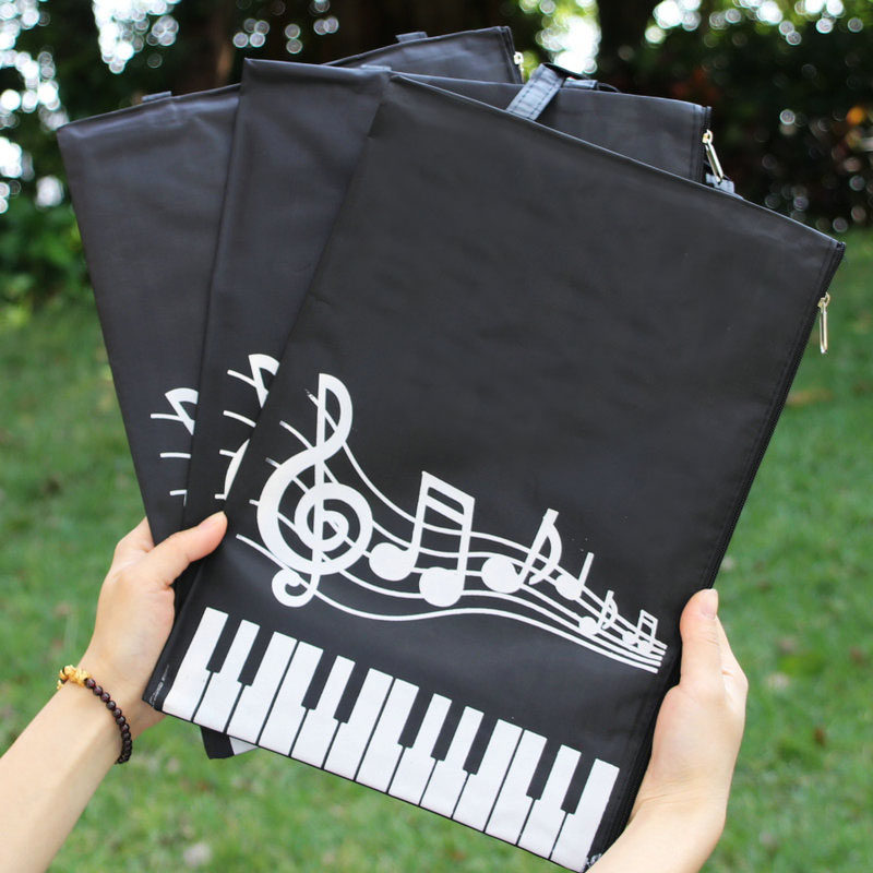 音乐音符 钢琴音符拉链A4手提袋文件袋办公资料袋/试卷单层黑色,文具电教/文化用品/商务用品,文件袋/资料袋/试卷收纳袋,淘宝优惠券,粉丝福利购,淘宝优惠卷