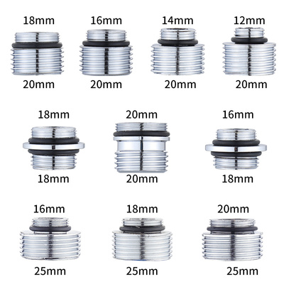 淋浴龙头转接头软管混水阀转换器对丝配件花洒水龙头分水器4分螺