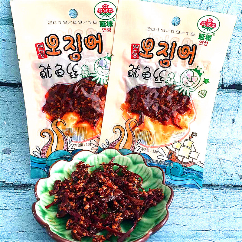 延边特产零食 延城辣鱿鱼丝 美食延吉小菜食品包装朝鲜族啤酒菜