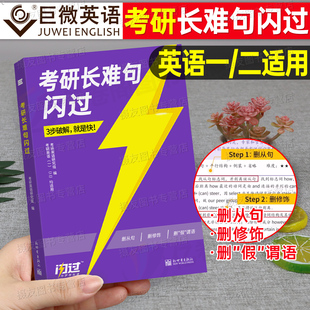2027年考研英语长难句闪过英语一英二分析语法与长难句核心考点27词汇阅读理解析高分写作完形填空考研真相解密逻辑刘晓燕巨微2026