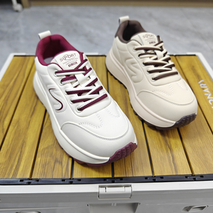 老爹鞋显脚小2026新款面包厚底超轻便真皮休闲鞋欧洲站时尚运动鞋