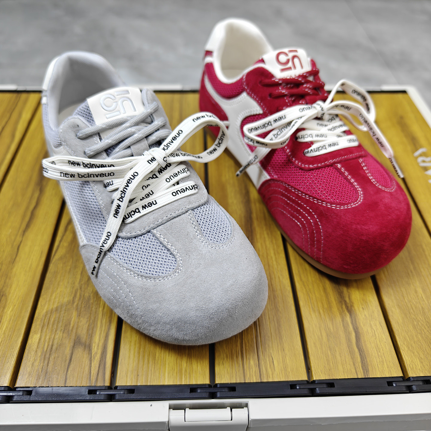 小众双色带真皮内增高丑萌德训鞋女2026新款复古拼色休闲阿甘鞋,女鞋,时尚休闲鞋,淘宝优惠券,粉丝福利购,淘宝优惠卷