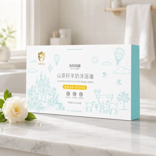 天才小太阳婴儿山茶籽羊奶沐浴油