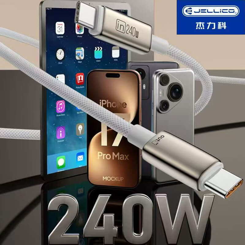 杰力科USB-C超充电线240W数据线图片