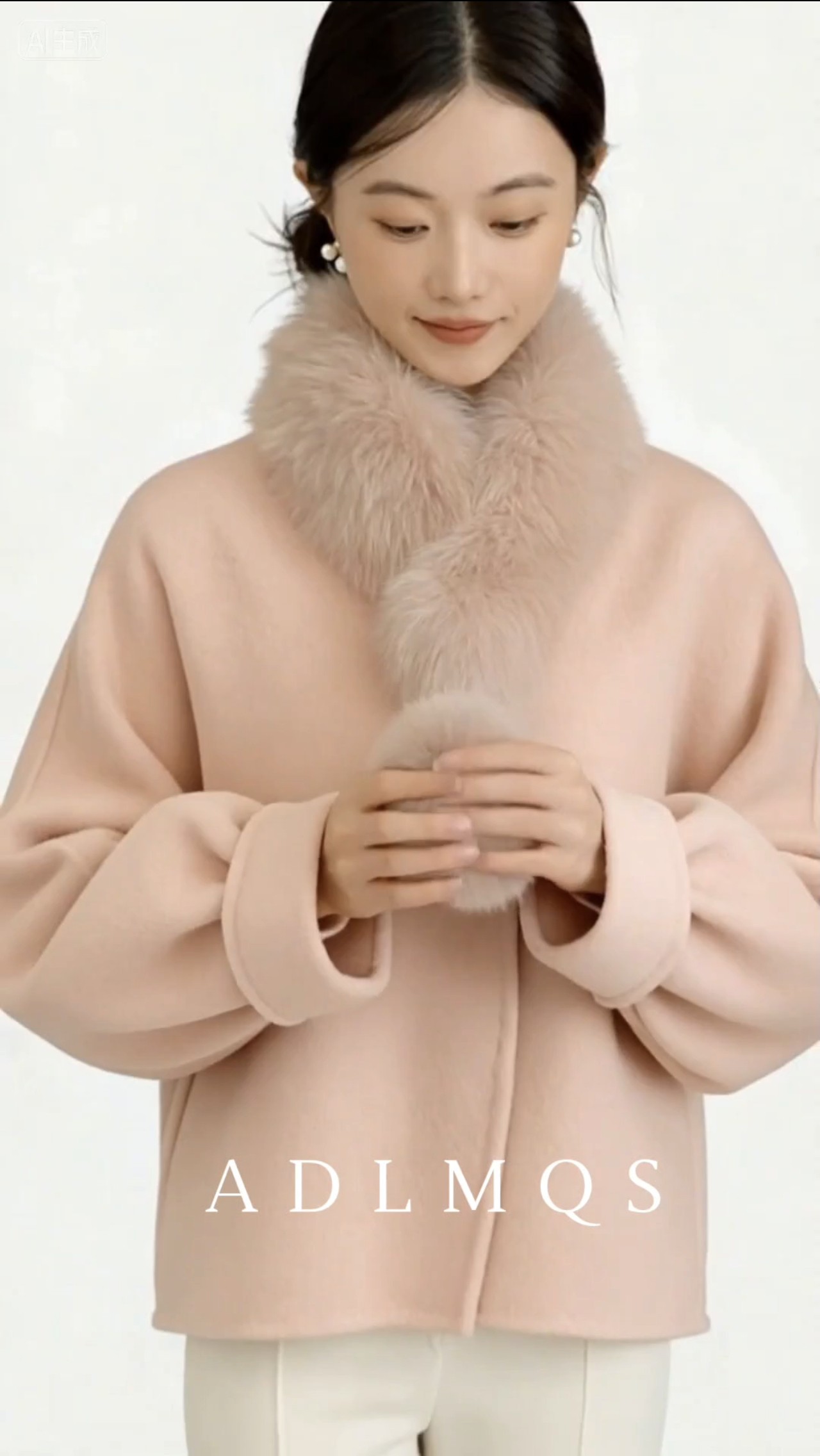 A D L M Q S 仁爱·和谐   粉色毛呢大衣,女装/女士精品,毛呢外套,淘宝优惠券,粉丝福利购,淘宝优惠卷