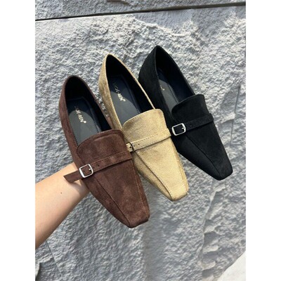 SHOE-REN新款韩式方头浅