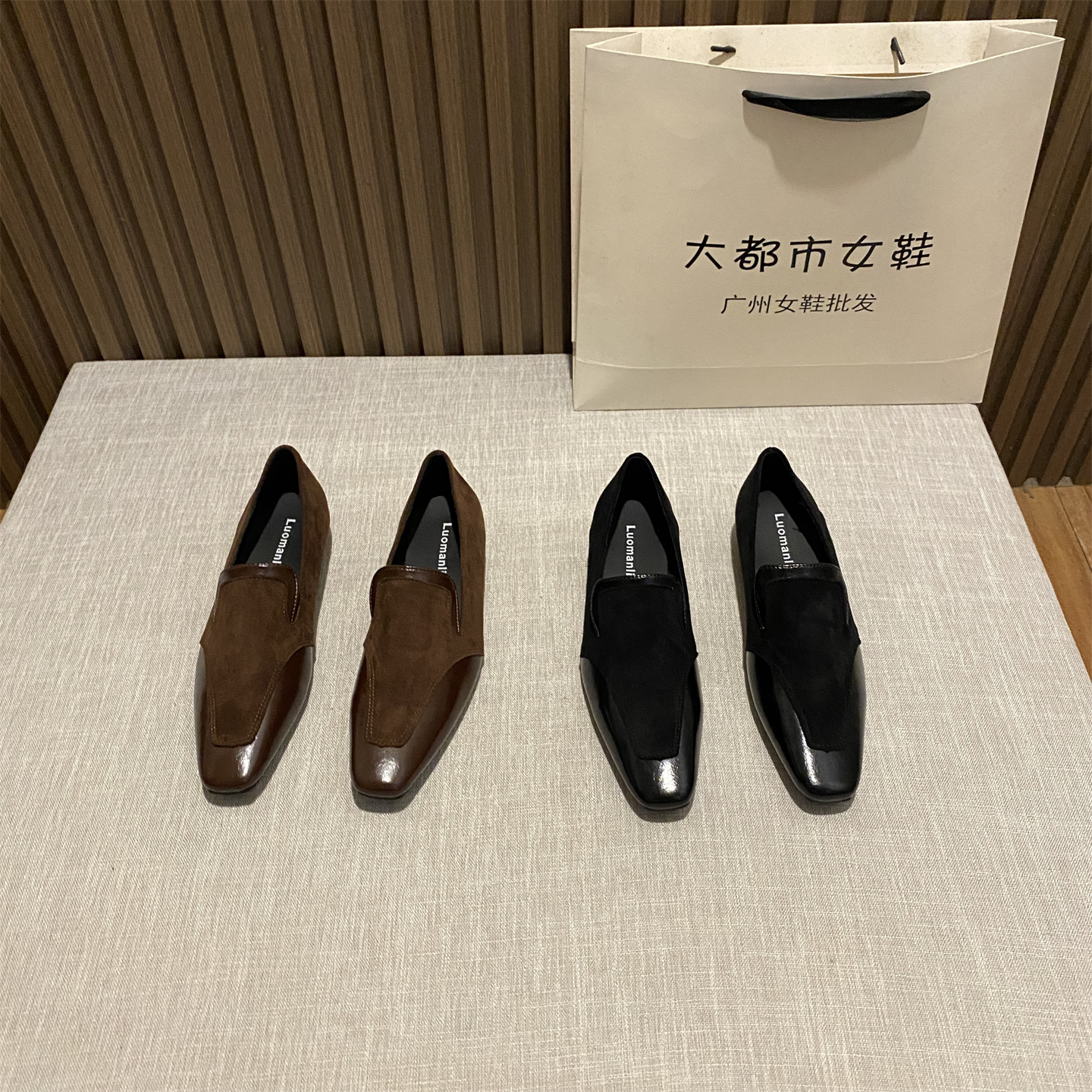 英伦风一脚蹬通勤百搭乐福鞋单鞋