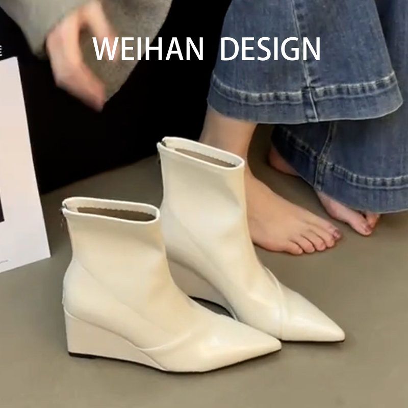 羊皮版！韩系气质白色坡