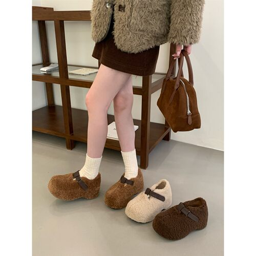 SHOE-REN毛绒勃肯鞋女包
