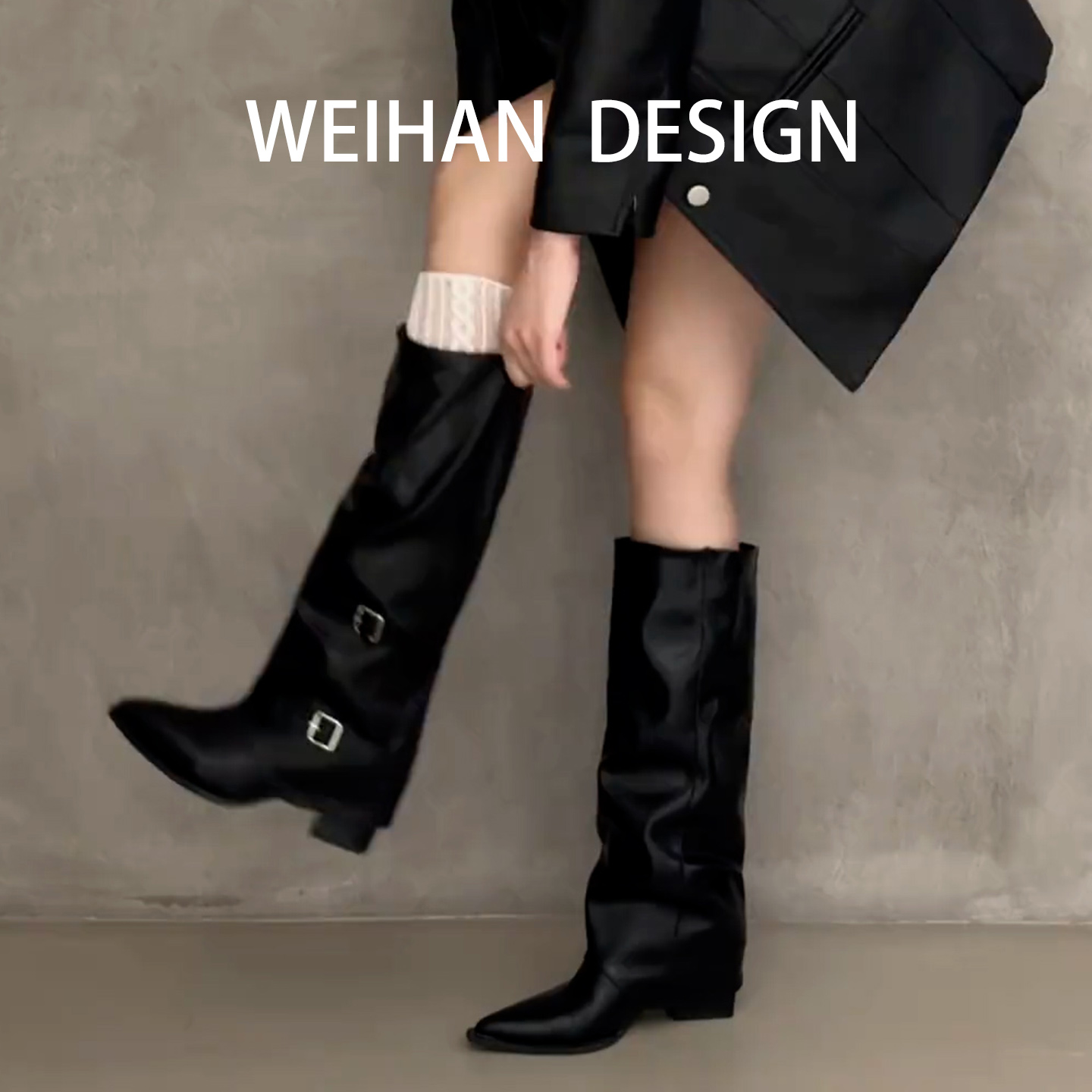 羊皮版！复古时尚辣妹粗