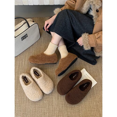 SHOE-REN休闲风毛毛包头