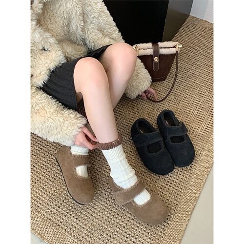 SHOE-REN韩版反绒皮勃肯