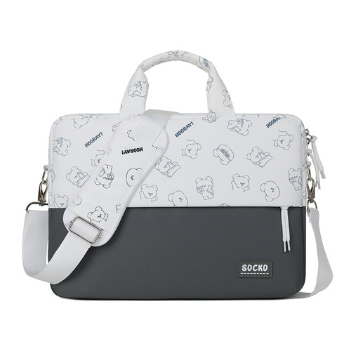 圣兰戈手提电脑包气囊加厚有背带