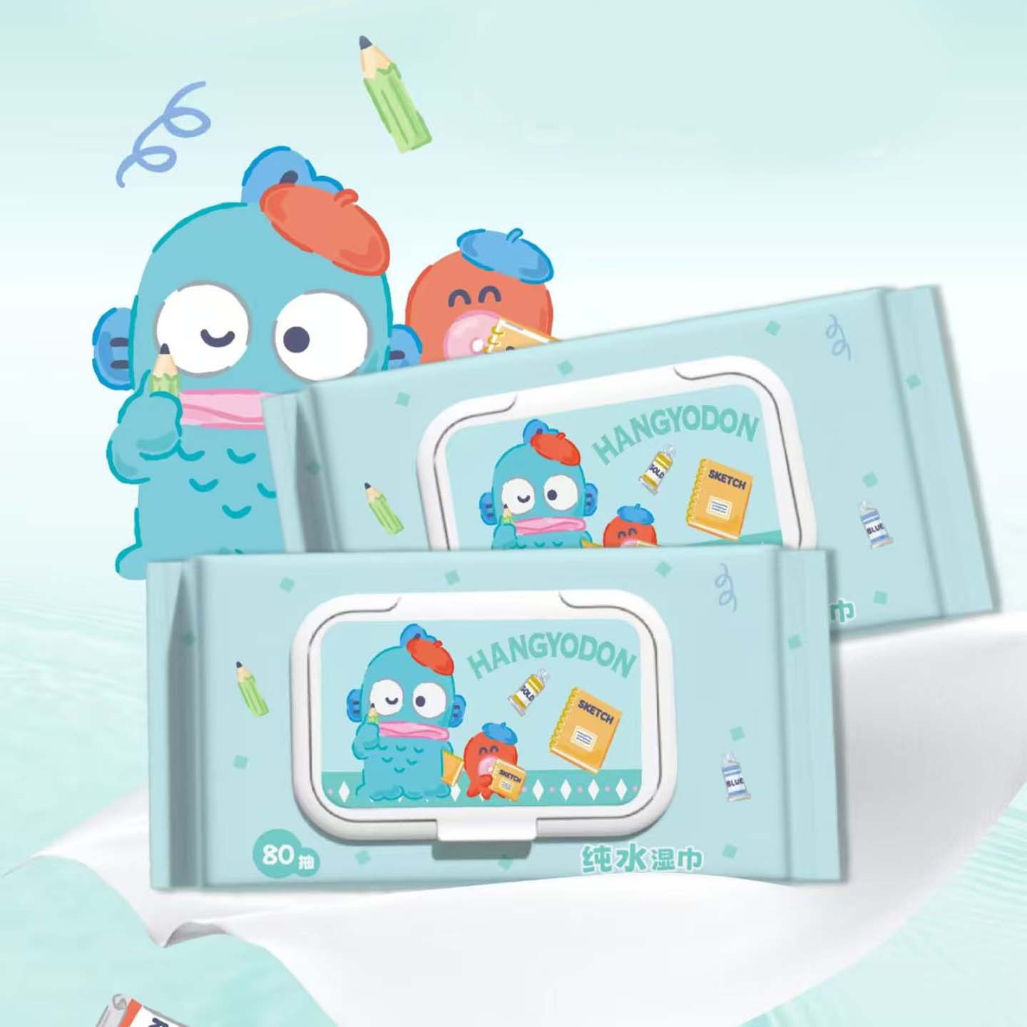 三丽鸥正版卡通湿巾80抽