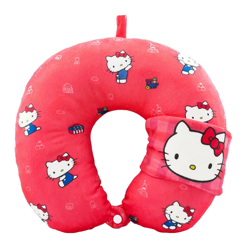 MINISO 산리오 펀 어드벤처 시리즈 U 베개[아이 마스크 포함] 귀여운 메모리 폼 목 보호대 점심 시간