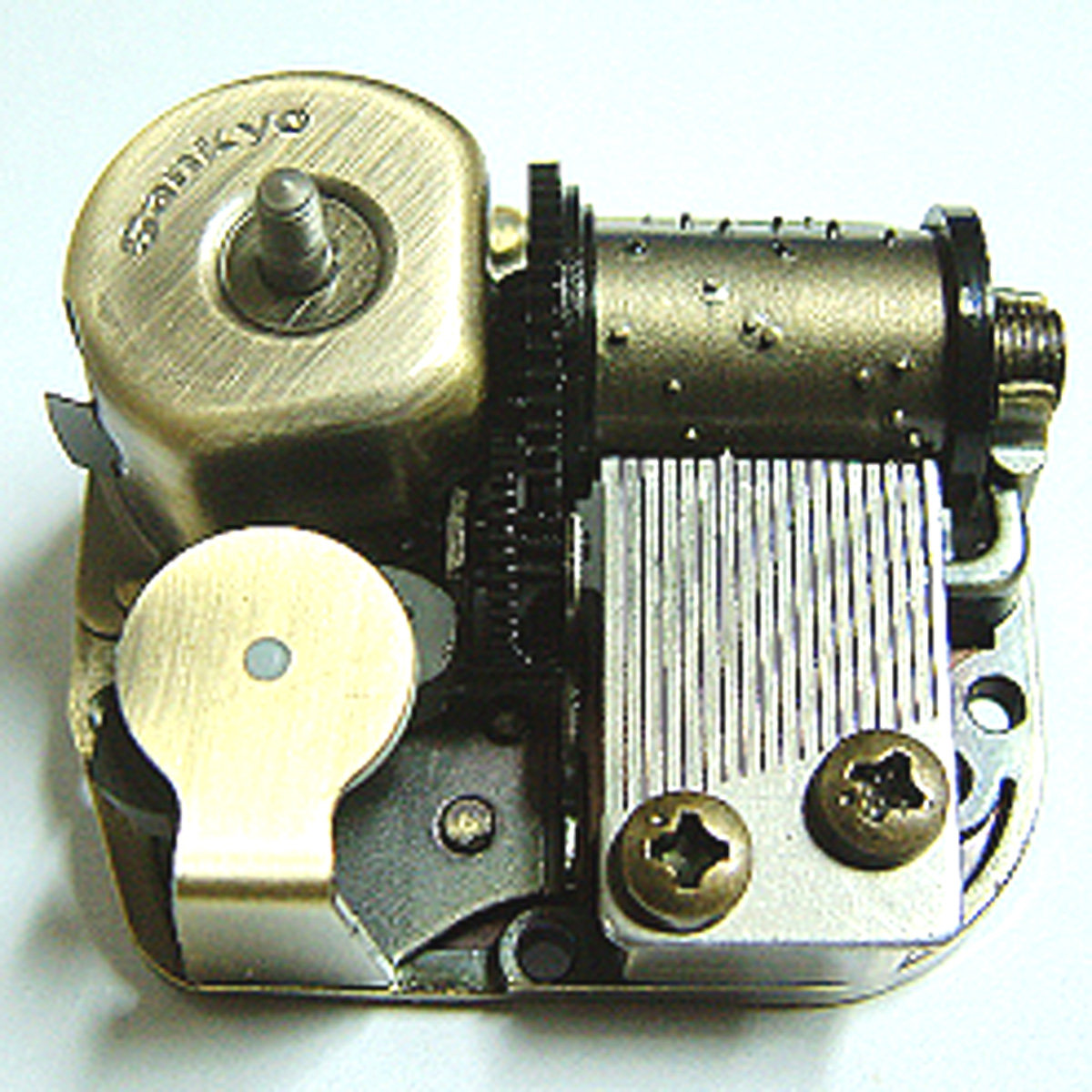 18 톤 표준 시계 뮤직 박스 무브먼트 DIY 뮤직 박스 DIY 액세서리 SKY CITY를 재생하기 위해 데스크탑에 배치할 수 있습니다