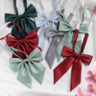 jk制服领结校服水手服纯色羽根领花蝴蝶结女免打日系学院风时尚潮