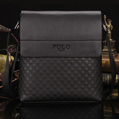 bag men Single Shoulder Messenger vertical PU leather