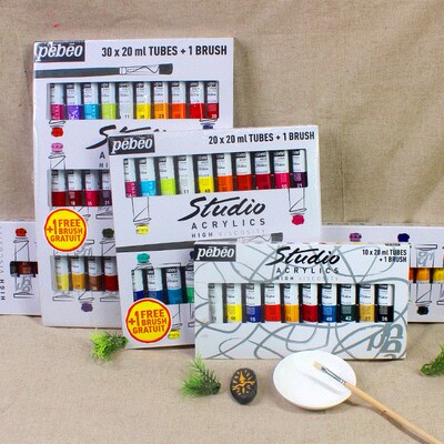 acrylic paint set 10/20/30/40 color send pen wall painting
