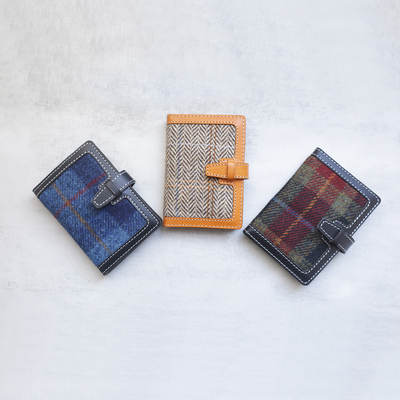 Harris Tweed × 本革 护照夹｜手工制作的旅行收纳皮件