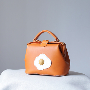 中号 手提口金包 荷包蛋 ｜复古医生包斜挎包