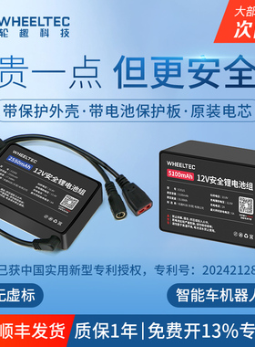 12V锂电池组E326S带外壳18650大容量智能小车户外电源12伏电瓶3S