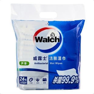 开市客 威露士芦荟洁肤湿巾不添加酒精肤感柔软10包240片