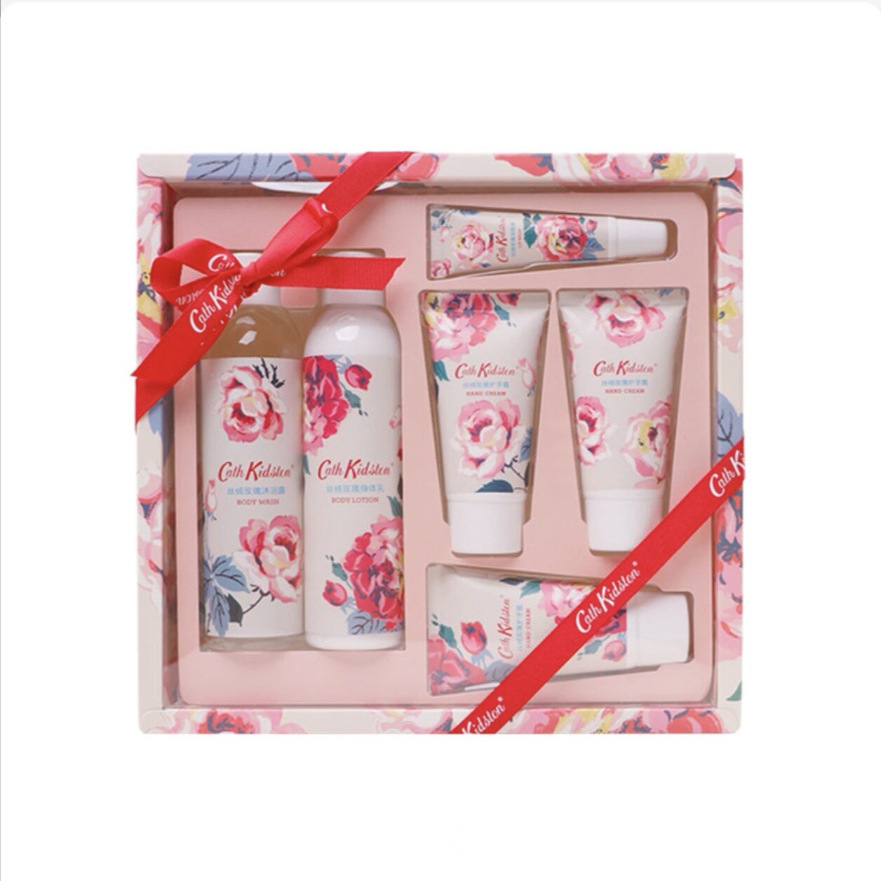 开市客国内代购Cath Kidston丝绒玫瑰套装身体乳护手霜沐浴露七夕