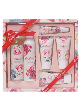 开市客国内代购Cath Kidston丝绒玫瑰套装身体乳护手霜沐浴露七夕