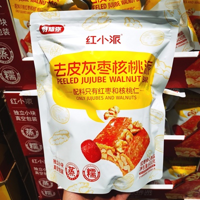 开市客代购好想枣你去皮灰枣核桃派红枣核桃糕独立小块真空包装