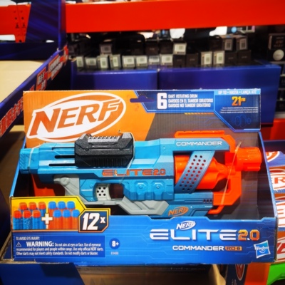 开市客代购全新孩之宝Nerf热火精英2.0指挥官发射器软弹枪玩具