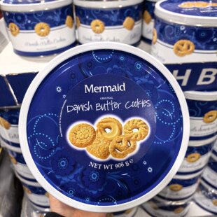 开市客代购丹麦进口黄油味什锦饼干曲奇黄油饼干礼盒908g