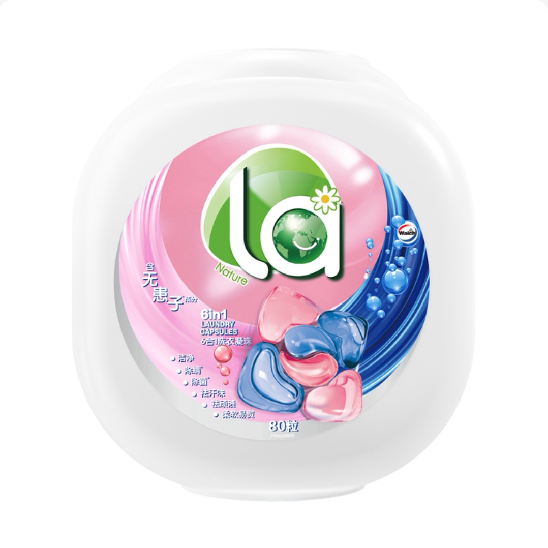 开市客代购La无患子6合1多效浓缩洗衣凝珠抑菌除螨祛汗污渍柔顺
