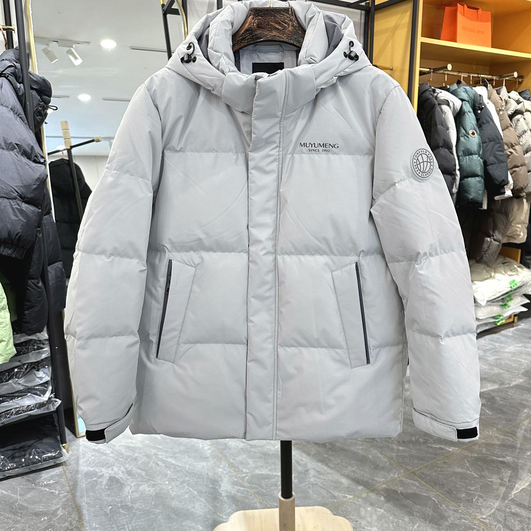 商场同款冬季羽绒服90白鸭绒加厚短款男休闲时尚正品外套M24159