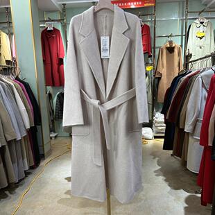 2025秋冬新款双面羊绒大衣长款女DF5968时尚宽松显瘦羊毛外套3QR