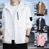 新款时尚潮外套休闲男女长袖夹克1404-2-8889-P40，男装夹克，星座1404-2