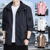 新款时尚潮外套休闲男女长袖夹克1404-2-8889-P40，男装夹克，星座1404-2