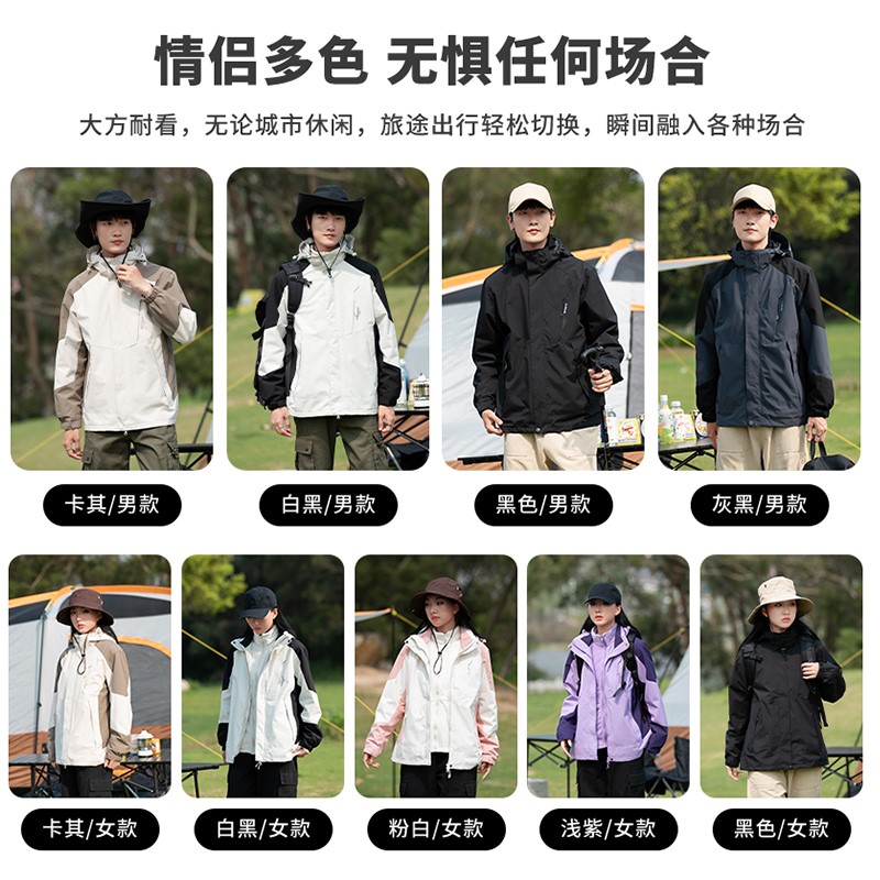 1404-2-1881三合一-p68--2025休闲宽松青少年夹克冲锋衣，男装夹克，星座1404-2