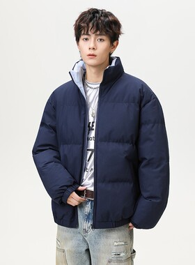 1404-2-99912-p65--2025休闲宽松青少年 百搭防风防水棉衣外套