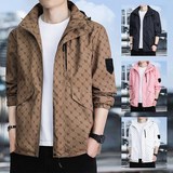 新款时尚潮外套休闲男女长袖夹克1404-2-8889-P40，男装夹克，星座1404-2