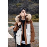 1404-2-D828—P328高品质印花90绒羽绒服潮流时尚简约休闲百搭1，男装羽绒服，星座1404-2