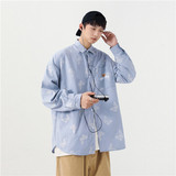 1404-2-c39-P40新款时尚青少年潮流港风衬衫，男装衬衫，星座1404-2