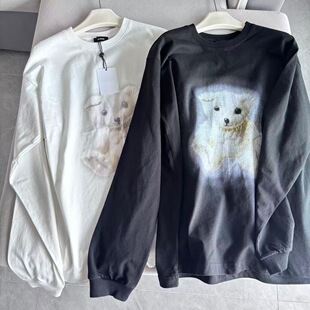 WE11发光小熊泰迪熊长袖T恤 魏大勋同款北极熊卡通玩偶卫衣长袖t