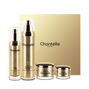 澳洲chantelle香娜露儿4件套装羊胎素面霜乳液精华眼霜护肤