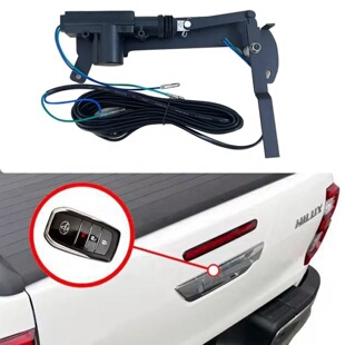 适配丰田海拉克斯改装尾门锁 hilux revo原车钥匙控制后斗中控锁