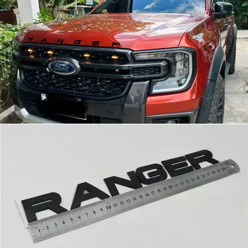 适用224款福特游骑侠机盖字母标Ranger t9引擎盖车贴wildtrak改装
